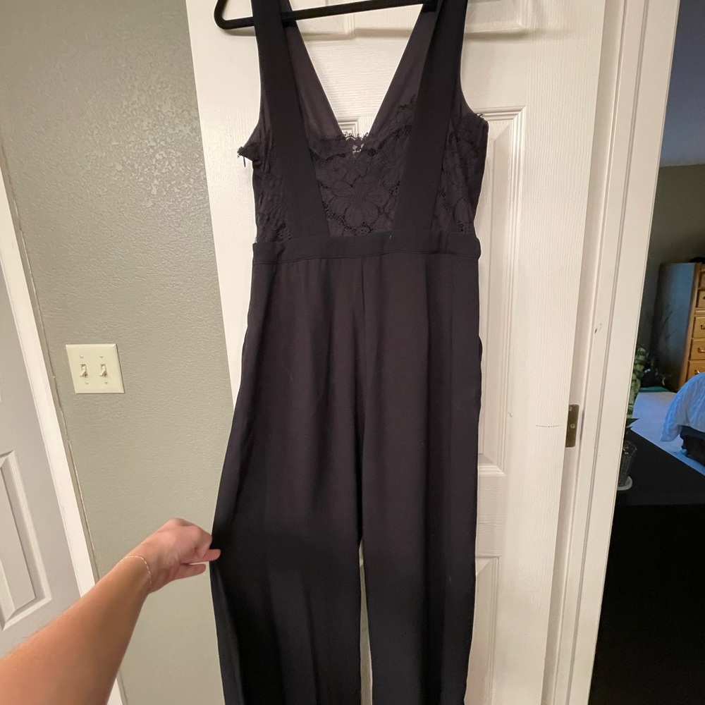 Lulus black lace jumpsuit